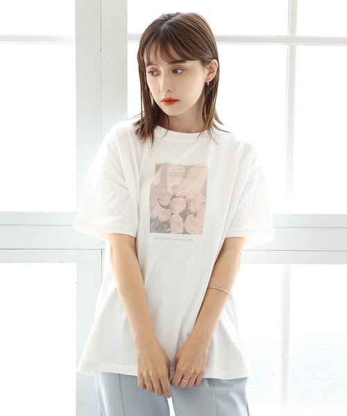 one after another NICE CLAUP(ワンアフターアナザーナイスクラップ)の「フォトアソートBigT(Tシャツ/カットソー・レディース・ホワイト/オフホワイト/アイボリー/ホワイト系その他・FREE)」の19枚目の写真