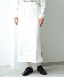 note et silence  | *◇度詰め裏毛 ストレートスカート(スカート)