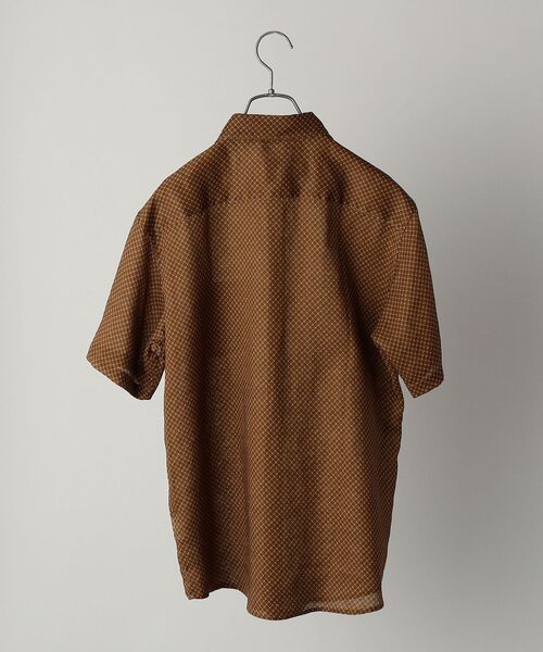 SHIPS(シップス)の「【No tie, but smartness.】SHIPS: セミワイドカラー モチーフ柄 リネンシャツ S/S(シャツ/ブラウス・メンズ・ブラウン/ブルー/グリーン・SMALL/MEDIUM/LARGE/X-LARGE)」の14枚目の写真