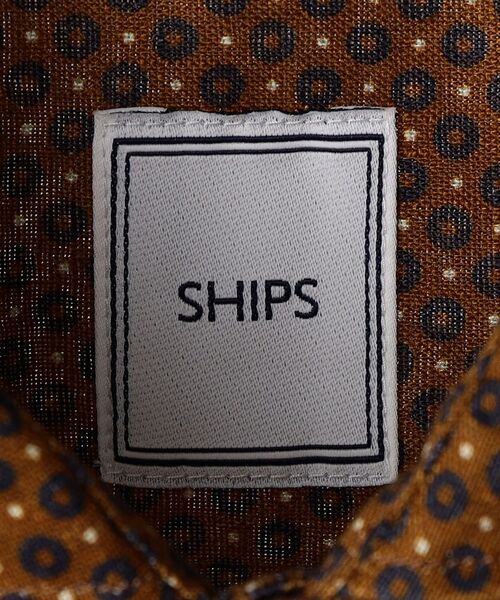 SHIPS(シップス)の「【No tie, but smartness.】SHIPS: セミワイドカラー モチーフ柄 リネンシャツ S/S(シャツ/ブラウス・メンズ・ブラウン/ブルー/グリーン・SMALL/MEDIUM/LARGE/X-LARGE)」の10枚目の写真