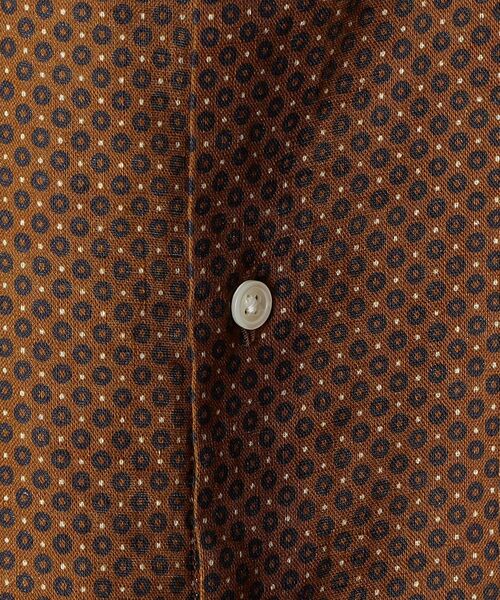 SHIPS(シップス)の「【No tie, but smartness.】SHIPS: セミワイドカラー モチーフ柄 リネンシャツ S/S(シャツ/ブラウス・メンズ・ブラウン/ブルー/グリーン・SMALL/MEDIUM/LARGE/X-LARGE)」の9枚目の写真