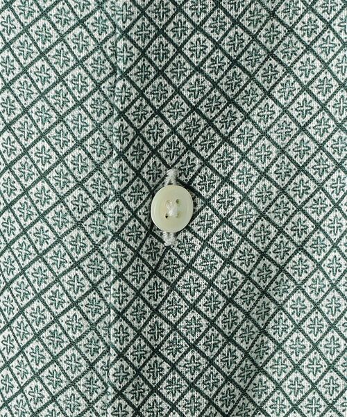 SHIPS(シップス)の「【No tie, but smartness.】SHIPS: セミワイドカラー モチーフ柄 リネンシャツ S/S(シャツ/ブラウス・メンズ・ブラウン/ブルー/グリーン・SMALL/MEDIUM/LARGE/X-LARGE)」の7枚目の写真