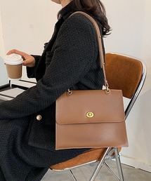 florist | 【2SIZE】ターンロックのスクエアショルダーバッグ(ショルダーバッグ)