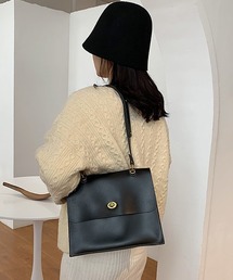florist | 【2SIZE】ターンロックのスクエアショルダーバッグ(ショルダーバッグ)