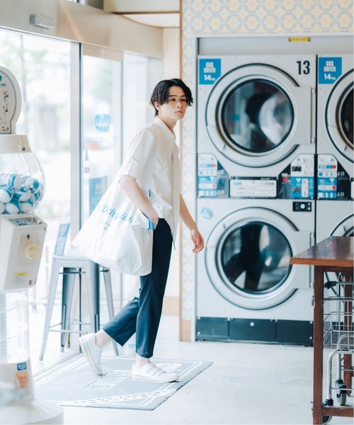 B.C STOCK（ベーセーストック）の「LAUNDRY シャツ（シャツ/ブラウス・メンズ・ホワイト/クリアブルー・MEDIUM/LARGE）」の6枚目の写真