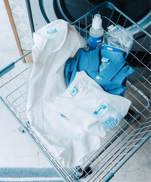 B.C STOCK（ベーセーストック）の「LAUNDRY シャツ（シャツ/ブラウス・メンズ・ホワイト/クリアブルー・MEDIUM/LARGE）」の7枚目の写真