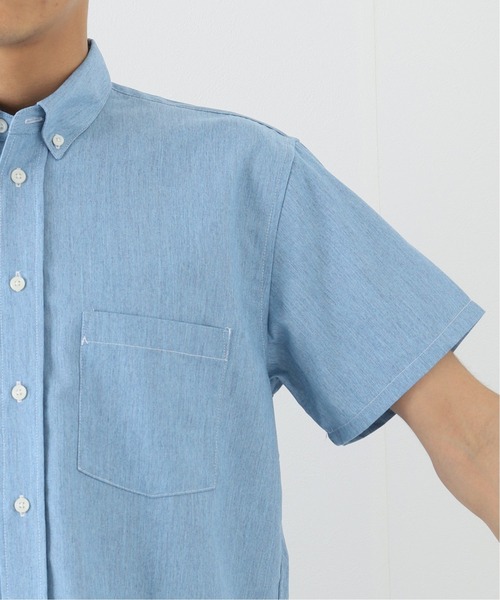 B.C STOCK（ベーセーストック）の「LAUNDRY シャツ（シャツ/ブラウス・メンズ・ホワイト/クリアブルー・MEDIUM/LARGE）」の14枚目の写真