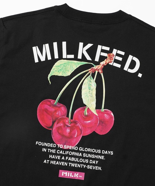 MILKFED.(ミルクフェド)の「LS TEE CHERRY(Tシャツ/カットソー・レディース・ホワイト/ブラック・ONE SIZE)」の13枚目の写真