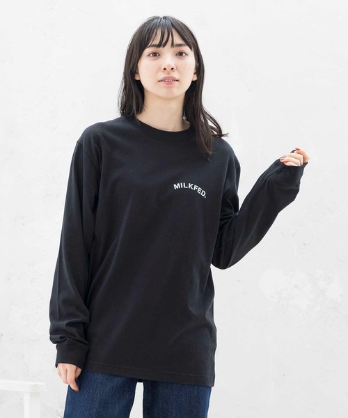 MILKFED.(ミルクフェド)の「LS TEE CHERRY(Tシャツ/カットソー・レディース・ホワイト/ブラック・ONE SIZE)」の19枚目の写真