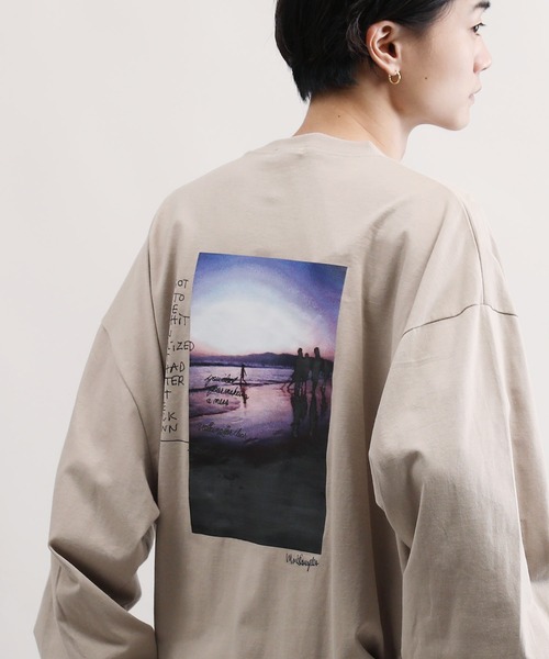 Mark Gonzales(マーク・ゴンザレス)の「Mark Gonzales / マークゴンザレス 別注 コラボ オーバーサイズ 刺繍 ロゴ ビッグシルエット プリント ロンT(Tシャツ/カットソー・メンズ・ブラック系その他3/ブルー/ホワイト/ホワイト系その他/ホワイト系その他2/ブラック系その他/ブラック系その他4/ブラック/グレイッシュベージュ/ホワイト系その他3/ブラック系その他2/ホワイト系その他4・MEDIUM/LARGE)」の11枚目の写真