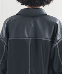 ジャケット・アウター LiNoH LEATHER JACKET LiNoH（リノー）の「【LiNoH】POLISH CLOTH × SYNTHETIC LEATHER