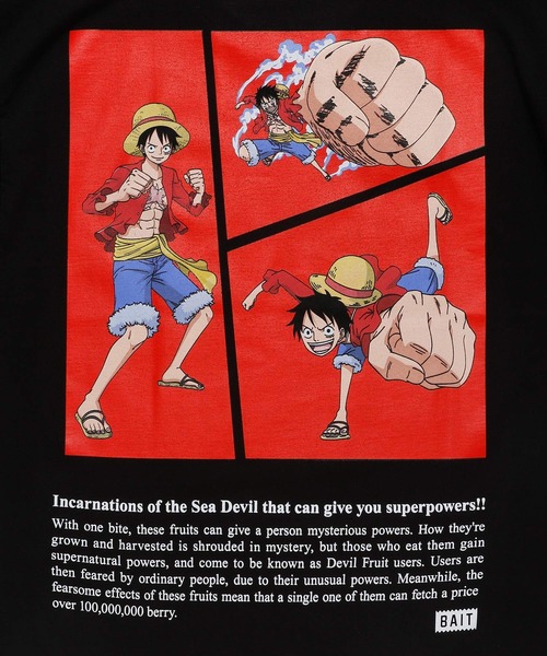 BAIT（ベイト）の「【2107_OPC】ONEPIECE DEVILFRUIT LUFFY TEE 216-OPC-TEE-003（Tシャツ/カットソー・メンズ・ブラック/ホワイト・MEDIUM/LARGE/X-LARGE）」の7枚目の写真