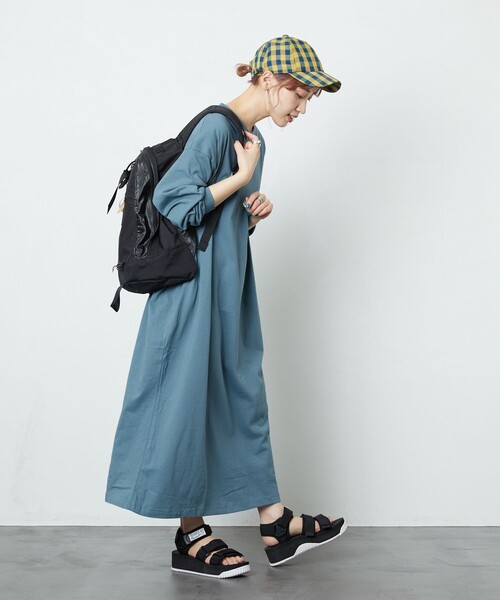 FREAK'S STORE(フリークスストア)の「【WEB限定】ビッグシルエットTワンピース(ワンピース・レディース・ライトグレー/ブラック/ブラウン/マスタード/オリーブ/ブルー/レッド系/ナチュラル・フリ-)」の19枚目の写真