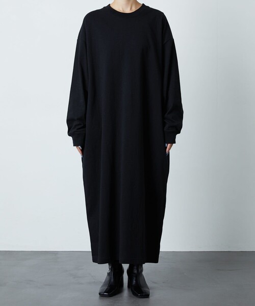 FREAK'S STORE(フリークスストア)の「【WEB限定】ビッグシルエットTワンピース(ワンピース・レディース・ライトグレー/ブラック/ブラウン/マスタード/オリーブ/ブルー/レッド系/ナチュラル・フリ-)」の14枚目の写真