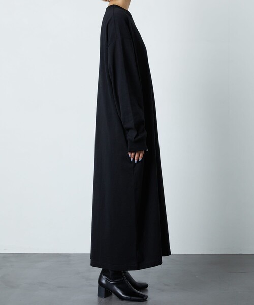 FREAK'S STORE(フリークスストア)の「【WEB限定】ビッグシルエットTワンピース(ワンピース・レディース・ライトグレー/ブラック/ブラウン/マスタード/オリーブ/ブルー/レッド系/ナチュラル・フリ-)」の13枚目の写真