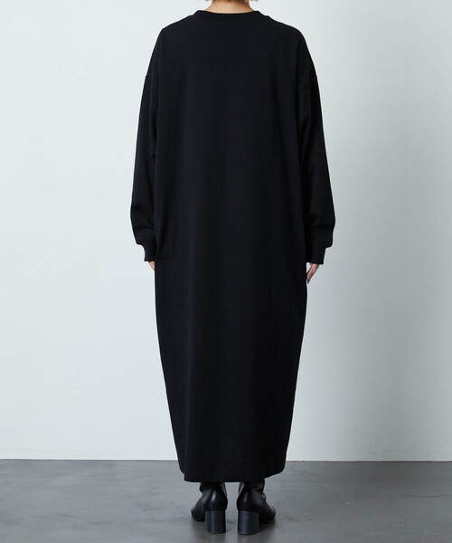 FREAK'S STORE(フリークスストア)の「【WEB限定】ビッグシルエットTワンピース(ワンピース・レディース・ライトグレー/ブラック/ブラウン/マスタード/オリーブ/ブルー/レッド系/ナチュラル・フリ-)」の12枚目の写真