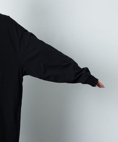 FREAK'S STORE(フリークスストア)の「【WEB限定】ビッグシルエットTワンピース(ワンピース・レディース・ライトグレー/ブラック/ブラウン/マスタード/オリーブ/ブルー/レッド系/ナチュラル・フリ-)」の10枚目の写真