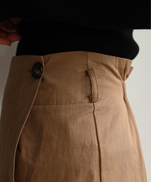 feepur（フェピュール）の「ベルト付ラップスカート（スカート・レディース・ベージュ/モカ・MEDIUM）」の22枚目の写真