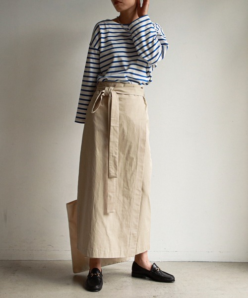 feepur（フェピュール）の「ベルト付ラップスカート（スカート・レディース・ベージュ/モカ・MEDIUM）」の21枚目の写真
