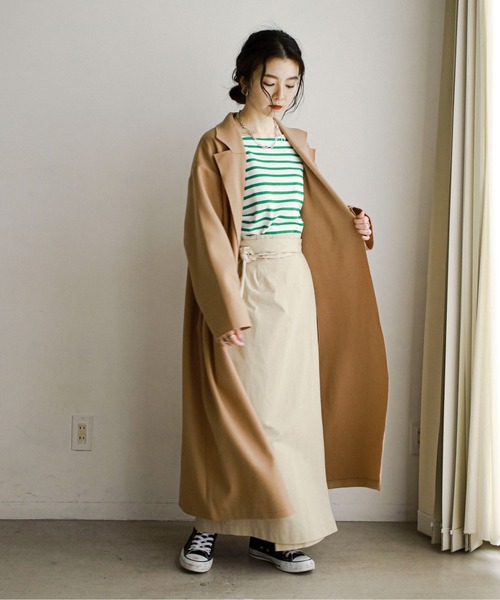 feepur（フェピュール）の「ベルト付ラップスカート（スカート・レディース・ベージュ/モカ・MEDIUM）」の12枚目の写真