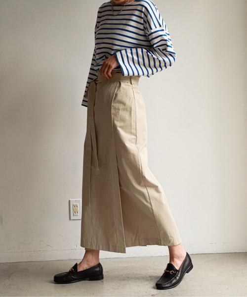 feepur（フェピュール）の「ベルト付ラップスカート（スカート・レディース・ベージュ/モカ・MEDIUM）」の18枚目の写真