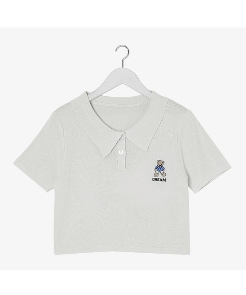 NANING9（ナンニング）の「SONYUNARA ミニベアクロップカラーTシャツ（Tシャツ/カットソー・レディース・アイボリー/ブラック・FREE）」の8枚目の写真