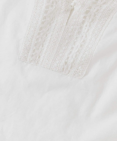 URBAN RESEARCH DOORS（アーバンリサーチドアーズ）の「ボイルレースアップブラウス（シャツ/ブラウス・レディース・ブラック/オフホワイト・ONE）」の16枚目の写真