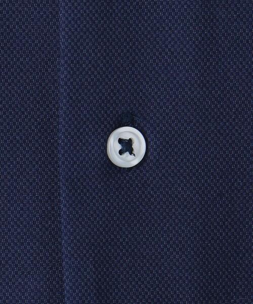 WORK TRIP OUTFITS GREEN LABEL RELAXING（ワークトリップアウトフィッツグリーンレーベル リラクシング）の「＜WORK TRIP OUTFITS GREEN LABEL RELAXING＞TCオックス風ジャージ スリム ボタンダウン ドレスシャツ（ビジネスシャツ・メンズ・ライトブルー/ホワイト/ネイビー・S/XL/M/L）」の12枚目の写真