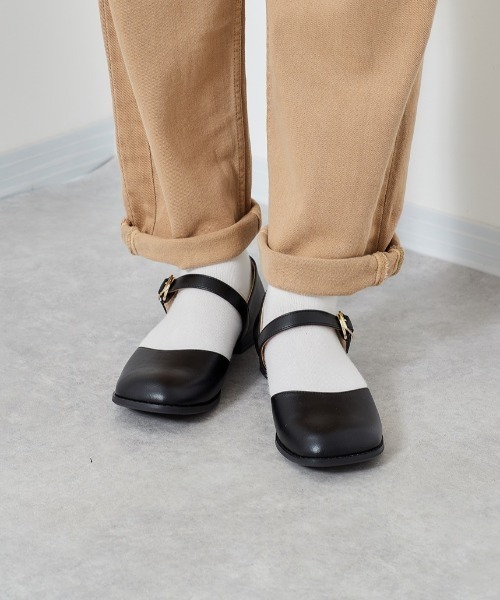 cepo(セポ)の「スクエアトゥー メリージェーン(その他シューズ・レディース・ブラウン/ブラック・M/L)」の2枚目の写真