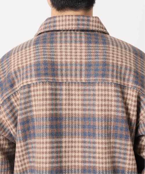 417 EDIFICE(フォーワンセブンエディフィス)の「◆ウーリーチェックネルシャツ(ブルゾン・メンズ・ブラウン/ベージュ/ブルー/ネイビー・SMALL/MEDIUM/LARGE)」の13枚目の写真