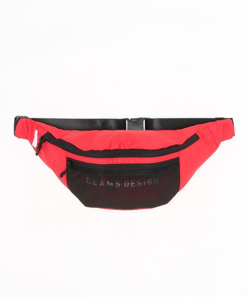 BEAMS DESIGN(ビームス デザイン)の「BEAMS DESIGN(ビームス デザイン) エラスティックメッシュ ボディバッグ(ボディバッグ/ウエストポーチ・メンズ・ブラック/ベージュ/ネイビー/レッド/グレー/サンドベージュ/ライトグレー・FREE)」の7枚目の写真