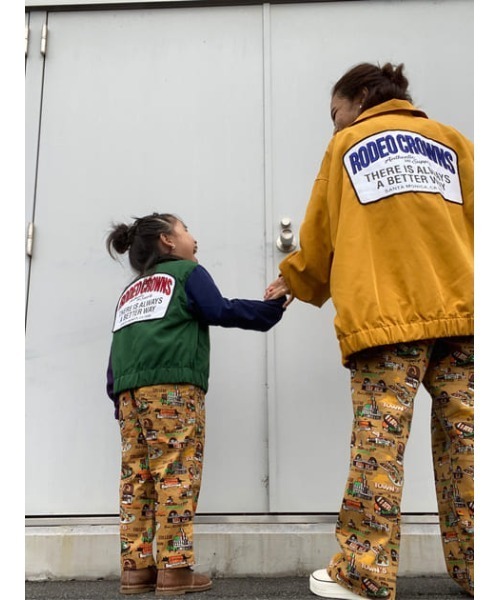 RODEO CROWNS WIDE BOWL（ロデオクラウンズワイドボウル）の「キッズ ルーズコーチジャケット（その他アウター・キッズ・マルチ・1/2）」の13枚目の写真