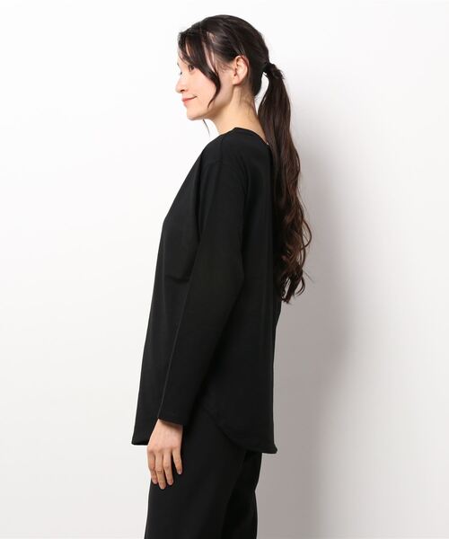 cepo（セポ）の「ロゴプリントロンＴｅｅ ２ＷＡＹ（Tシャツ/カットソー・レディース・ブラック/オフホワイト・M）」の3枚目の写真