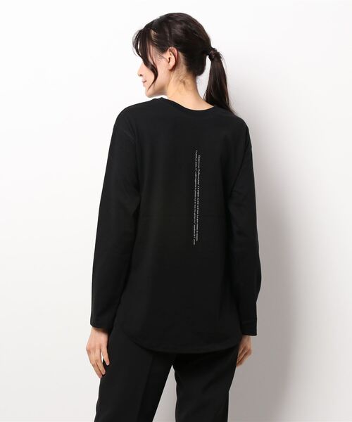 cepo（セポ）の「ロゴプリントロンＴｅｅ ２ＷＡＹ（Tシャツ/カットソー・レディース・ブラック/オフホワイト・M）」の4枚目の写真