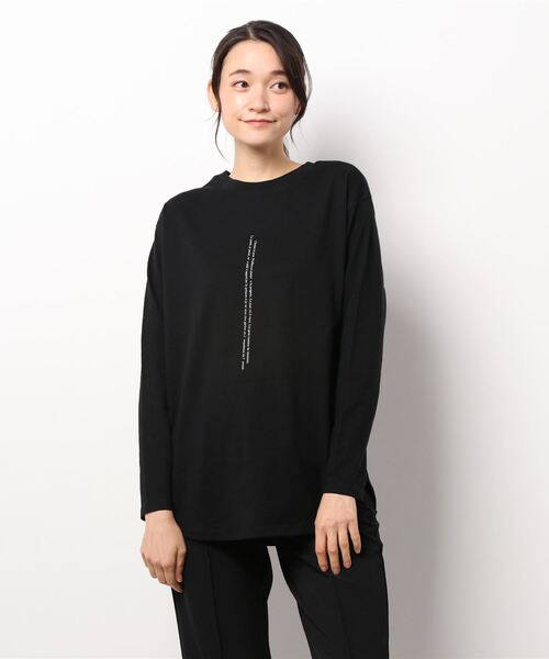 cepo（セポ）の「ロゴプリントロンＴｅｅ ２ＷＡＹ（Tシャツ/カットソー・レディース・ブラック/オフホワイト・M）」の5枚目の写真