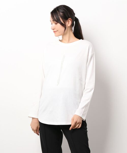 cepo（セポ）の「ロゴプリントロンＴｅｅ ２ＷＡＹ（Tシャツ/カットソー・レディース・ブラック/オフホワイト・M）」の6枚目の写真