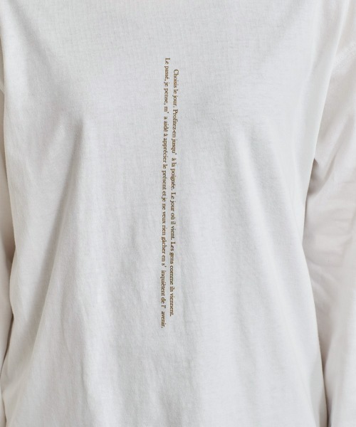 cepo（セポ）の「ロゴプリントロンＴｅｅ ２ＷＡＹ（Tシャツ/カットソー・レディース・ブラック/オフホワイト・M）」の12枚目の写真