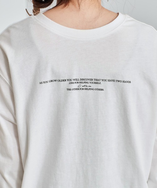 cepo（セポ）の「ロゴプリントロンＴｅｅ ２ＷＡＹ（Tシャツ/カットソー・レディース・ブラック/オフホワイト・M）」の13枚目の写真