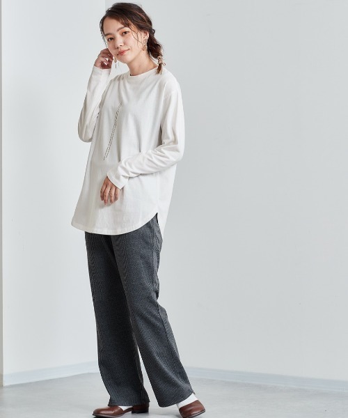 cepo（セポ）の「ロゴプリントロンＴｅｅ ２ＷＡＹ（Tシャツ/カットソー・レディース・ブラック/オフホワイト・M）」の11枚目の写真