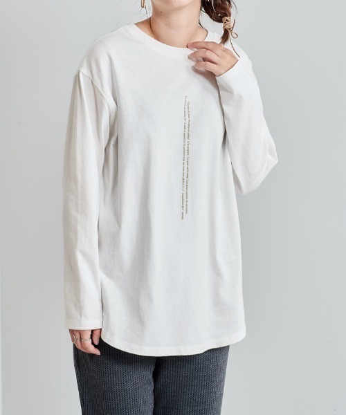 cepo（セポ）の「ロゴプリントロンＴｅｅ ２ＷＡＹ（Tシャツ/カットソー・レディース・ブラック/オフホワイト・M）」の7枚目の写真