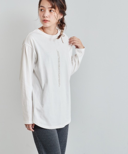 cepo（セポ）の「ロゴプリントロンＴｅｅ ２ＷＡＹ（Tシャツ/カットソー・レディース・ブラック/オフホワイト・M）」の8枚目の写真