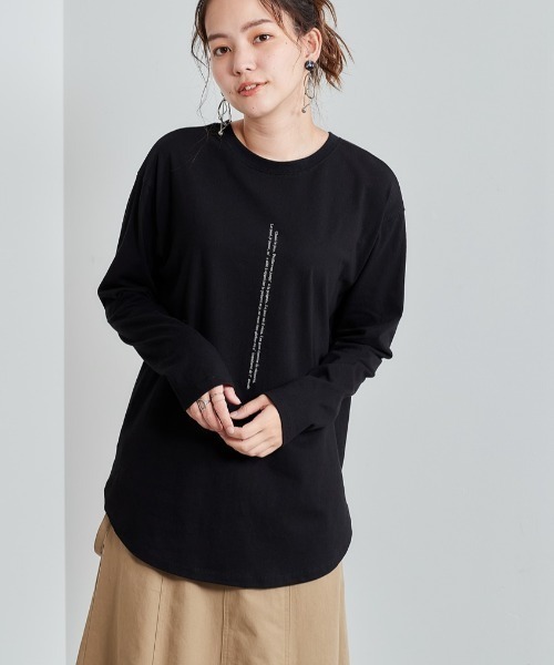 cepo（セポ）の「ロゴプリントロンＴｅｅ ２ＷＡＹ（Tシャツ/カットソー・レディース・ブラック/オフホワイト・M）」の17枚目の写真