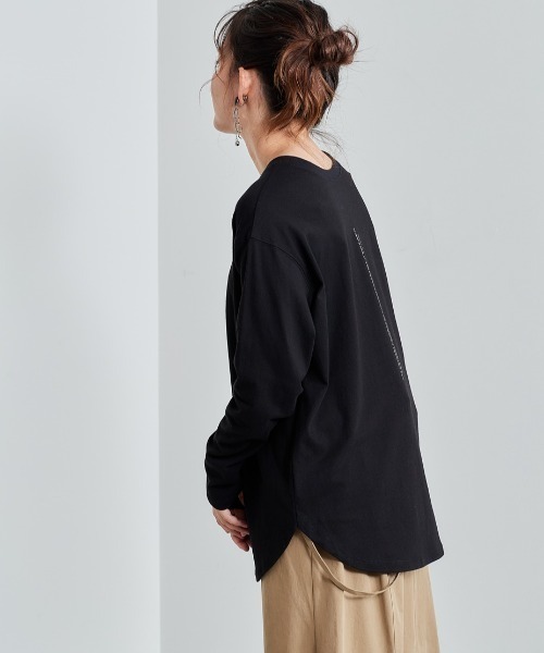 cepo（セポ）の「ロゴプリントロンＴｅｅ ２ＷＡＹ（Tシャツ/カットソー・レディース・ブラック/オフホワイト・M）」の16枚目の写真