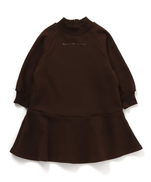 apres les cours(アプレレクール)の「/切替裏シャギーワンピース(ワンピース・キッズ・ライトグレー/ベージュ/ブラウン/ピンク/ブルー・90/100/110/120/80/130/140)」の3枚目の写真