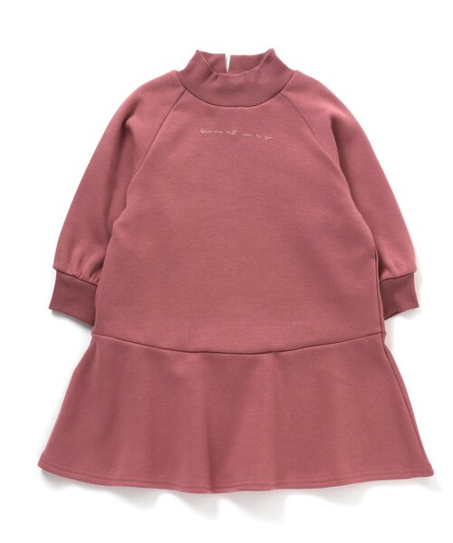 apres les cours(アプレレクール)の「/切替裏シャギーワンピース(ワンピース・キッズ・ライトグレー/ベージュ/ブラウン/ピンク/ブルー・90/100/110/120/80/130/140)」の5枚目の写真