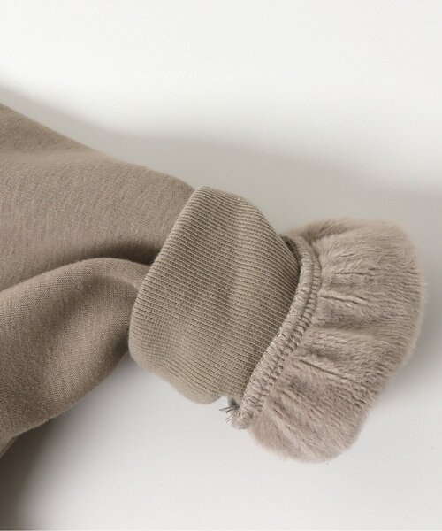 apres les cours(アプレレクール)の「/切替裏シャギーワンピース(ワンピース・キッズ・ライトグレー/ベージュ/ブラウン/ピンク/ブルー・90/100/110/120/80/130/140)」の6枚目の写真