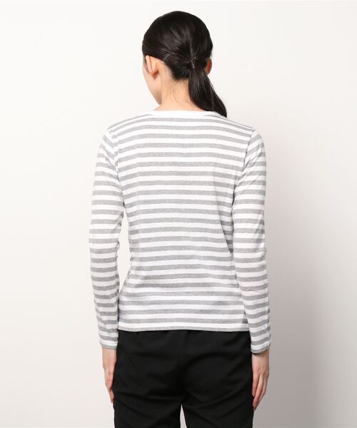 FABRIQUE en Planete terre（ファブリケアンプラネテール）の「[ FABRIQUE en Planete terre ] ボーダーベーシックロングスリーブ（Tシャツ/カットソー・レディース・ブラック系その他/グレー系その他/グレー系その他2・38/40）」の17枚目の写真