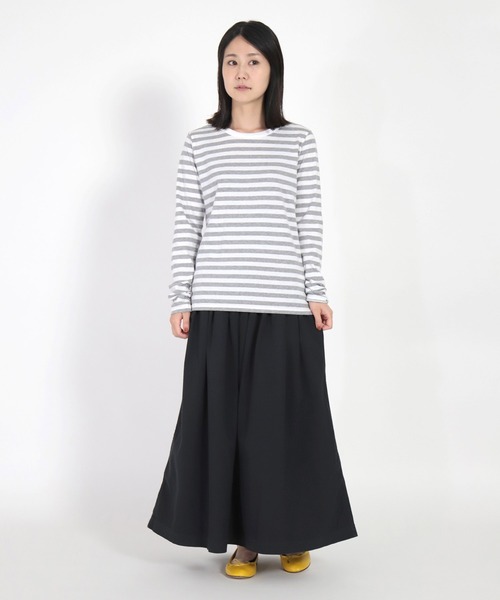 FABRIQUE en Planete terre（ファブリケアンプラネテール）の「[ FABRIQUE en Planete terre ] ボーダーベーシックロングスリーブ（Tシャツ/カットソー・レディース・ブラック系その他/グレー系その他/グレー系その他2・38/40）」の19枚目の写真
