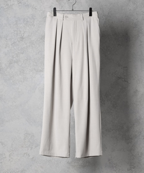 Alpinus(アルピナス)の「Alpinus - ウールブレンドワイドストレートスラックス(その他パンツ・メンズ・オフホワイト/ダークグレー・SMALL/MEDIUM)」の19枚目の写真