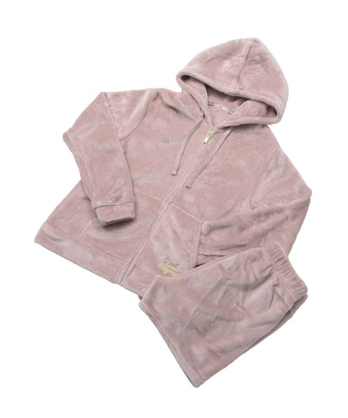 Dita（ディータ）の「しっとり柔らか。ソフトマイクロパーカー＆ショートパンツSetルームウェア（ルームウェア/パジャマ・レディース・コーラルピンク/ブラック/アイボリー/サンドグレー/スモークピンク/ピンク/ピンク系その他・FREE）」の10枚目の写真